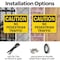 Signmission No Pedestrian Traffic Caution Sign, Plastic, 10in W x 7in L, 2PK OS-2PACK-CS-P-710-L-19208 - alternate 5